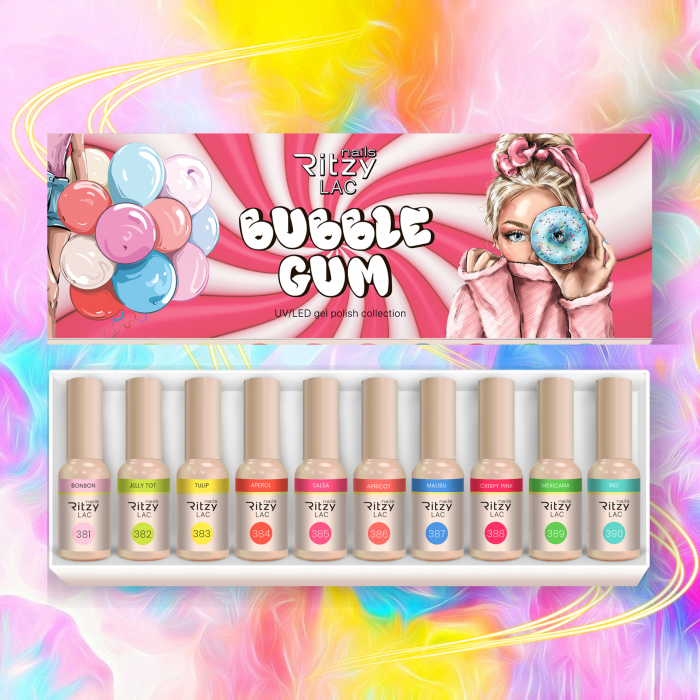 Ritzy Lac BUBBLE GUM 381-390 COLLECTION