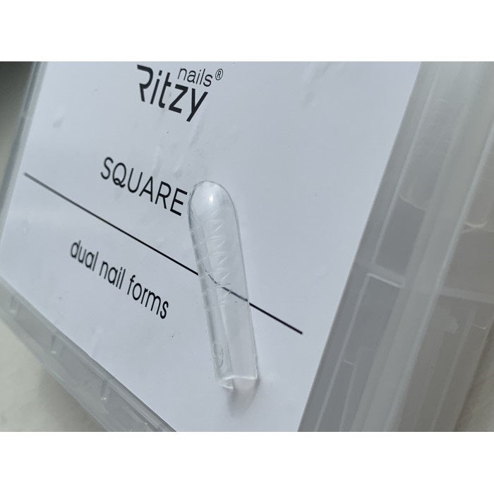 Ritzy SILICONE DUAL NAIL FORMS SQUARE WIEDERVERWENDBAR (120 Stück)