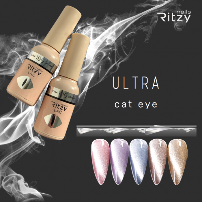 Ritzy Lac 9D CAT EYE ULTRA 190 Gel Polish (magnetischer Gellack) Lack