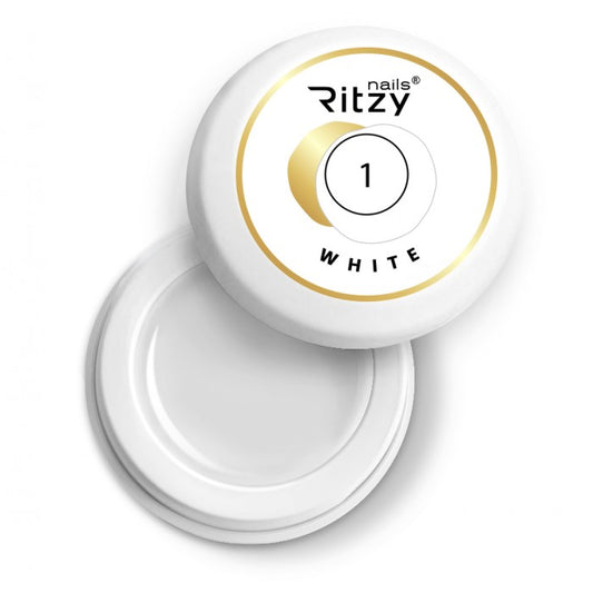 RITZY NAILS GEL PAINT WHITE 01