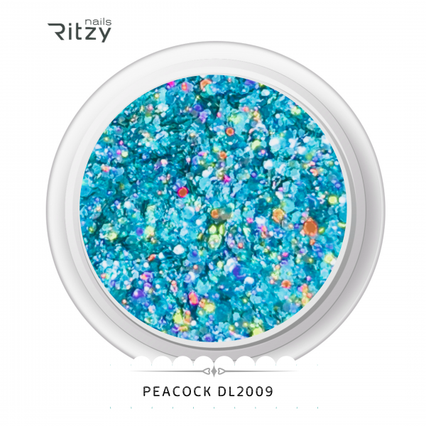 PEACOCK GLITTER DL2009