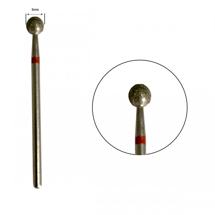 Fräseraufsatz Diamond Nail Bit SPHERE RED 5mm