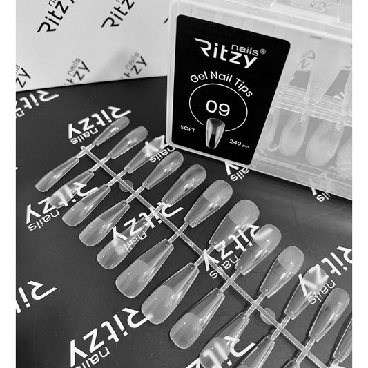 Ritzy SOFT GEL NAIL TIPS COFFIN 09 (240 Stück)