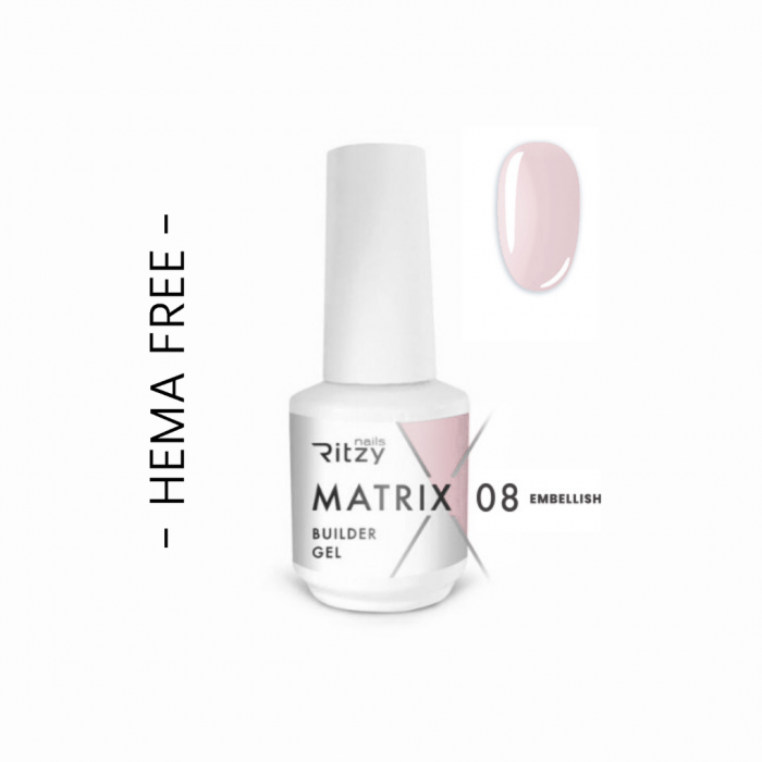 MATRIX BUILDER GEL IN A BOTTLE 08 EMBELLISH (HEMA FREE)