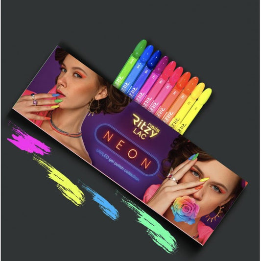 Ritzy  NEON COLLECTION IN EINER BOX MIT DISPLAY-TIPS-AUFKLEBERN (10 FARBEN N1 – N10)